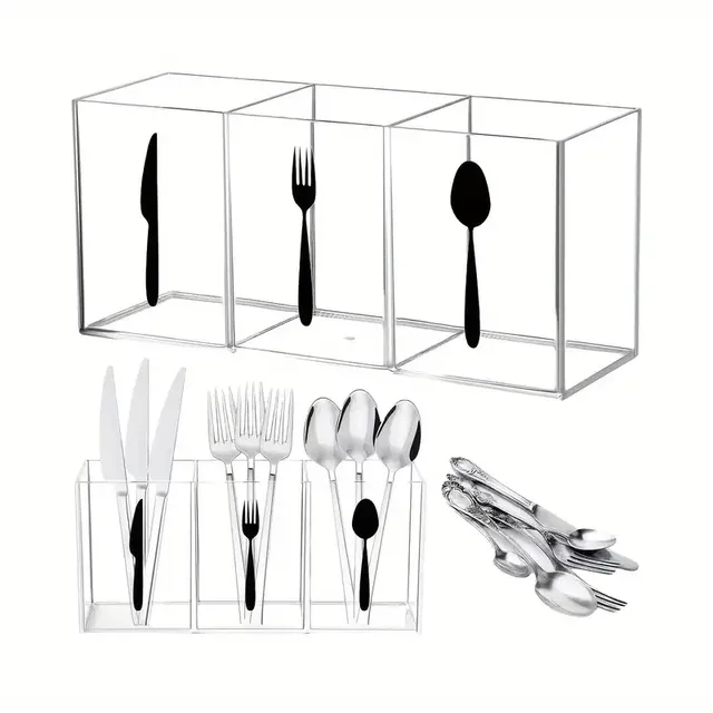 Support de rangement en plastique pour couverts de cuisine – vue 2