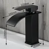 Robinet de lavabo en acier inoxydable noir – vue 5