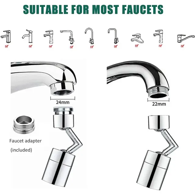 Aérateur robinet pivotant rotatif universel orientable… – vue 5