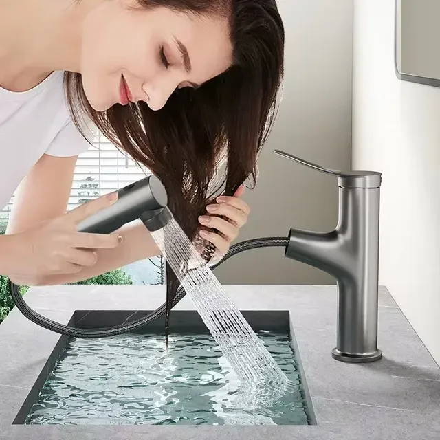 Robinet de salle de bains sortie d'eau chaude et froide… – vue 5