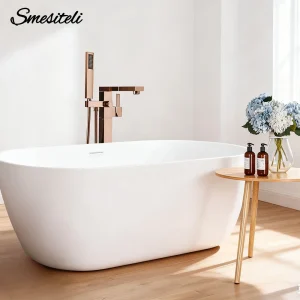 Smesiteli robinet mitigeur froid/chaud avec douchette, robinet de baignoire autoportant Smesiteli robinet de salle de bains de luxe, robinet mitigeur froid/chaud avec douchette noir mat Smesiteli robinet mitigeur froid/chaud avec douchette, robinet de baignoire autoportant Smesiteli robinet de salle de bains de luxe, robinet mitigeur froid/chaud avec douchette noir mat