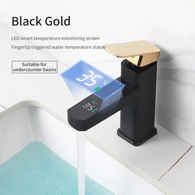 Robinet de lavabo numérique intelligent en laiton – vue 2
