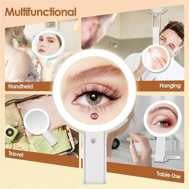 ABKJ-miroir grossissant Double face avec lumière – vue 2