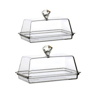 Boîte de rangement transparente pour poupée, vaisselle avec couvercle, porte-poupée Boîte de rangement transparente pour poupée, vaisselle avec couvercle, porte-poupée