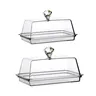 Beurrier acrylique transparent couvercle poignée… – vue 1