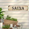 Panneau de sauna vintage en aluminium 4x16" (10x40cm) – vue 3