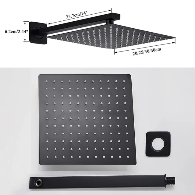 Pommeau de douche à effet de pluie 8 "/10"/12 " – vue 6