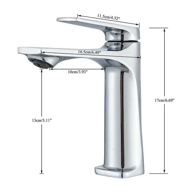Robinet d'eau chromé monté sur le pont – vue 5