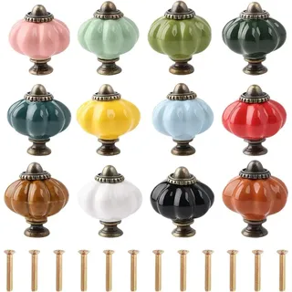 1/12 pièces boutons d'armoire citrouille armoires de cuisine tire…
