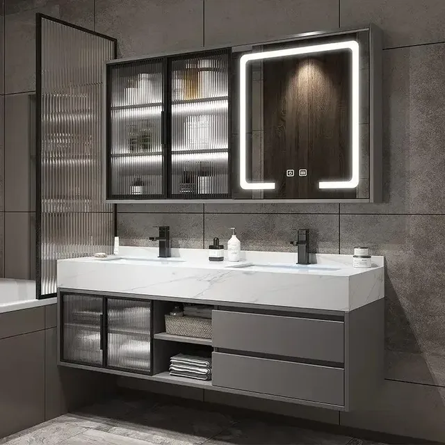 Vanité de salle de bain armoire de salle de bain moderne…