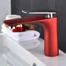 Robinet de bain orange chaud et froid – vue 4