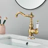 Robinet de salle de bains en laiton Antique – vue 3
