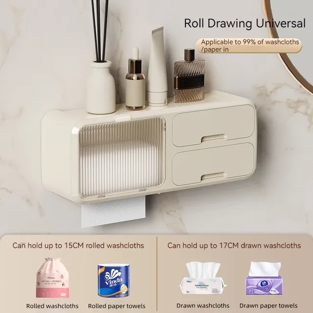 Distributeur papier toilette mural étanche anti… – vue 5