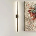 Miroir moderne lumière LED chambre chevet cuisine étude salon décor maison applique en métal noir applique rotative lampara