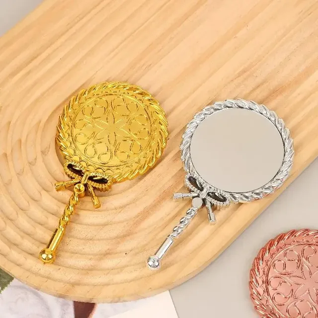 Miroir de maquillage à main rond miroir cosmétique… – vue 5