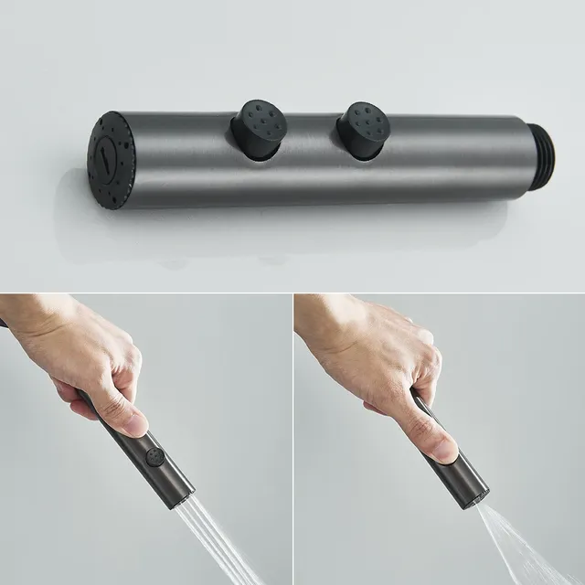 Colonne douche thermostatique murale tête pluie carrée… – vue 5
