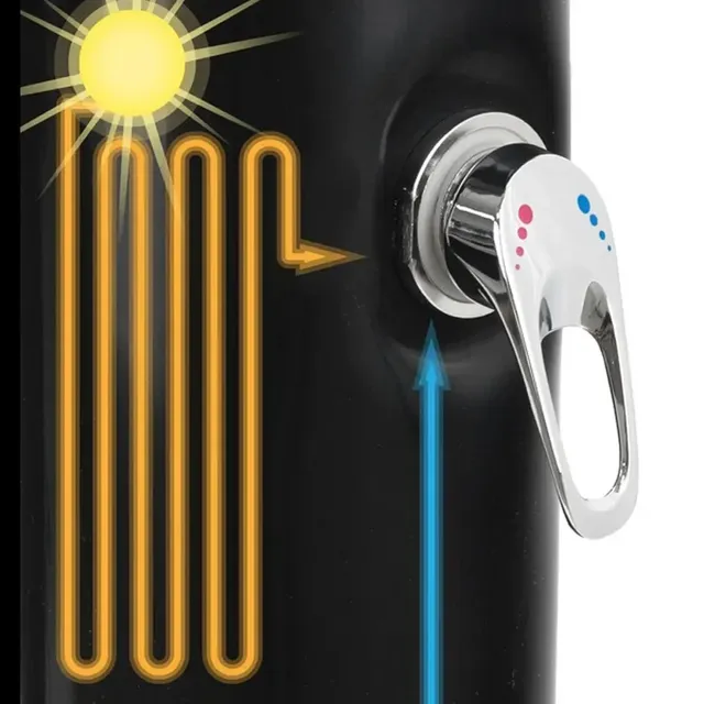 Pour colonne de douche solaire extérieure noire argentée – vue 6