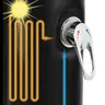 Pour colonne de douche solaire extérieure noire argentée – vue 6