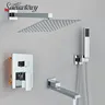 Robinet de douche dissimulé chromé
