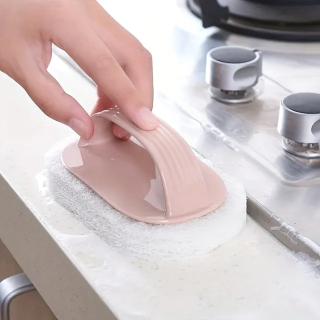 Brosse éponge manuelle ergonomique antidérapante poignée… – vue 5