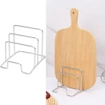 Organisateur de cuisine, support de couvercle de Pot, support d&rsquo;étagère multicouche, gain de place, planche à découper antirouille, pratique en fer, Art pour la maison