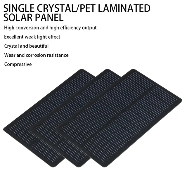 Panneau solaire monocristallin 5V 1W PET laminé… – vue 2