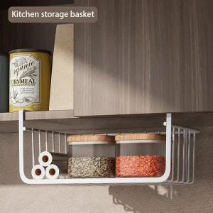 Support suspendu pour étagère de rangement de cuisine, 1-2 pièces, accessoires de cuisine, étagère à épices, organisateur de rangement, fixation d&rsquo;organisation