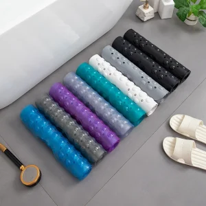 Tapis de baignoire antidérapant 100x40CM, tapis de Massage pour salle de bain, douche, toilettes lavables, tapis de sol en PVC avec ventouses, trous de vidange Tapis de baignoire antidérapant 100x40CM, tapis de Massage pour salle de bain, douche, toilettes lavables, tapis de sol en PVC avec ventouses, trous de vidange