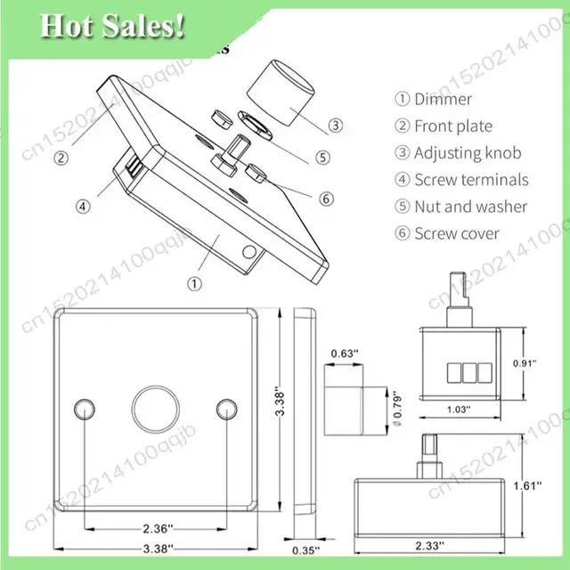 FDDT RV variateur de lumière panneau de commande de…
