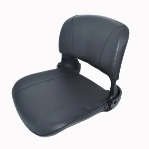 coussin siège dossier kart voiture déplacement personnes âgées vélo quatre roues simili cuir noir mat rembourré ergonomique rabattable
