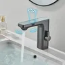 Robinet de lavabo à capteur intelligent blanc – vue 3