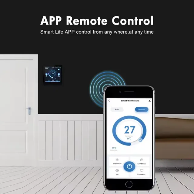 Thermostat intelligent WiFi avec capteur de CO2 et… – vue 3