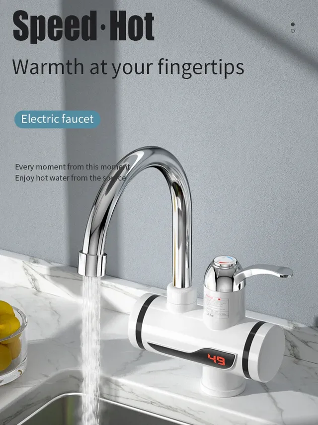 Chauffe eau instantané sans réservoir 3000W écran LED… – vue 2