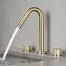 Robinet de lavabo en or brossé – vue 2