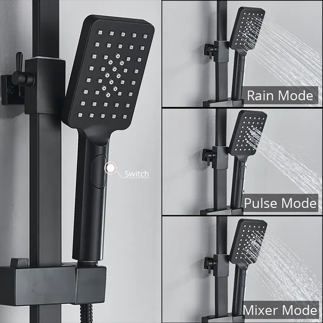 Pommeau de douche thermostatique à affichage numérique – vue 2