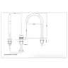 Robinet de lavabo en or brossé – vue 7