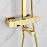 Ensemble de douche thermostatique doré – vue 2