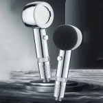 Pommeau de douche haute pression avec Massage en Silicone, pomme de douche à main avec filtre, Spray d&rsquo;arrêt en un clic, accessoires de salle de bains