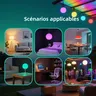 Ampoule LED RGBW sphérique opalin diffuseur E27 B22 15W… – vue 6