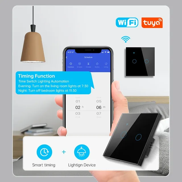 Smart Life Tuya WiFi lumière interrupteur d'escalier 2… – vue 2