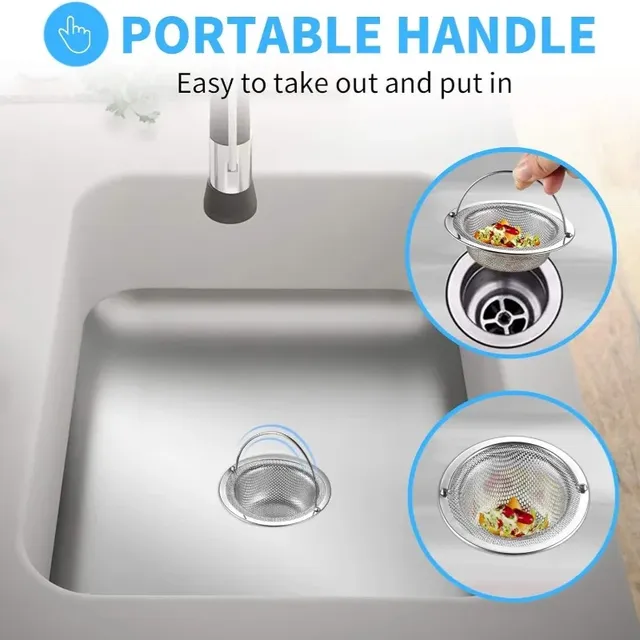 Filtre d'évier de cuisine en acier inoxydable – vue 3