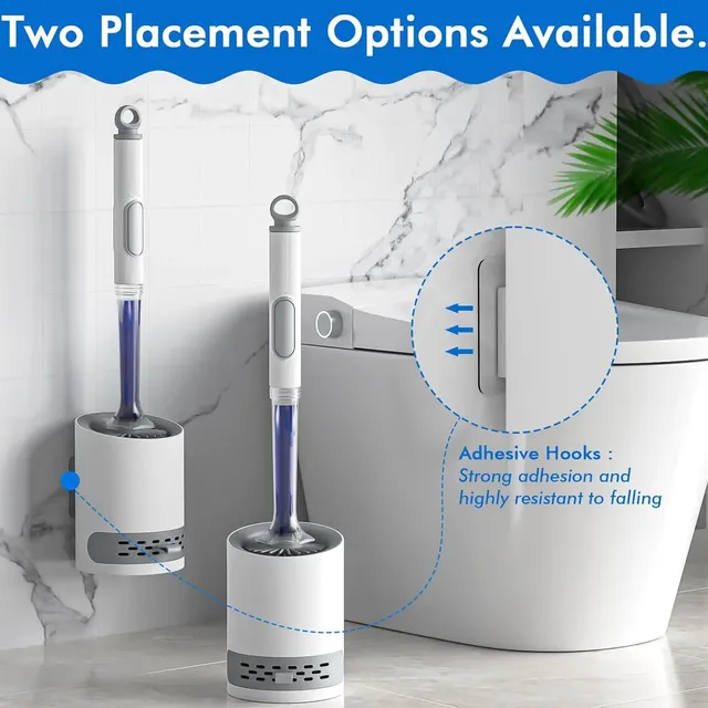 Détergent rechargeable Brosse de toilette Mural Longue… – vue 2