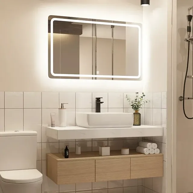 Meuble vasque céramique intégré plan marbre synthétique… – vue 2
