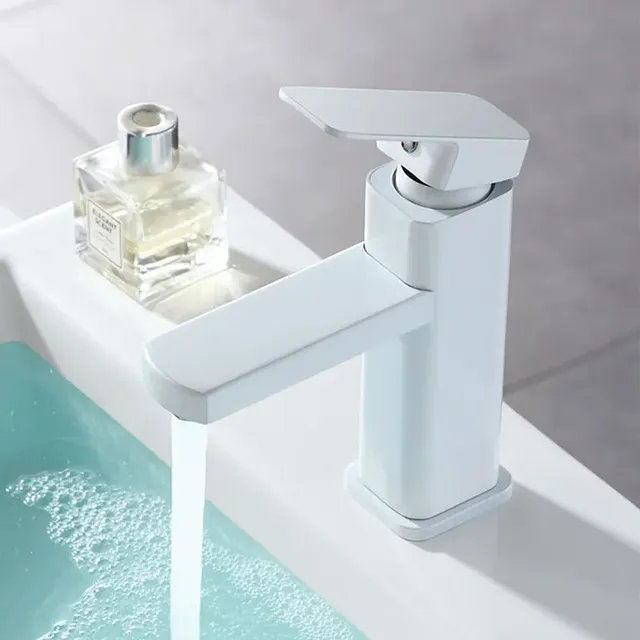 RETHME robinet de lavabo de salle de bains blanc – vue 4
