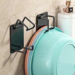 Support de lavabo pliable en acier, sans poinçonnage, support de rangement pour lavabo, cuisine, salle de bains, gain de place, organisateur, étagère, accessoires