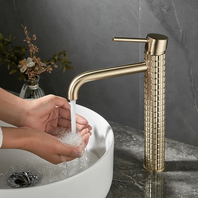 PLANdiamond-Lavabo de salle de bain en laiton noir – vue 2
