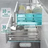 Kitchen Stainless Steel Storage Rack Slide Rails Cabinet… – vue 4
