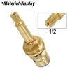 Cartouche de Valve de robinet de bain de douche, débit quart de tour, longue tige haute, insertion de Valve d&rsquo;eau chaude en Bronze de 20 1/2 pouces, cartouche de douche à noyau
