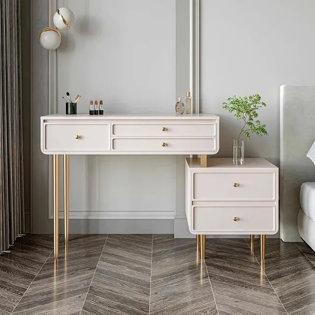 Lumière LED miroir coiffeuse chambre moderne luxe blanc… – vue 3