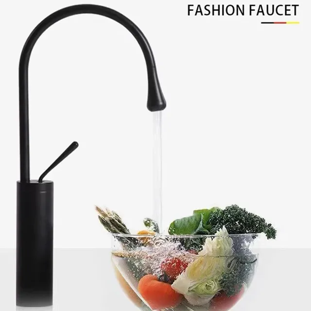 Robinet mitigeur de lavabo à levier unique et bec… – vue 4